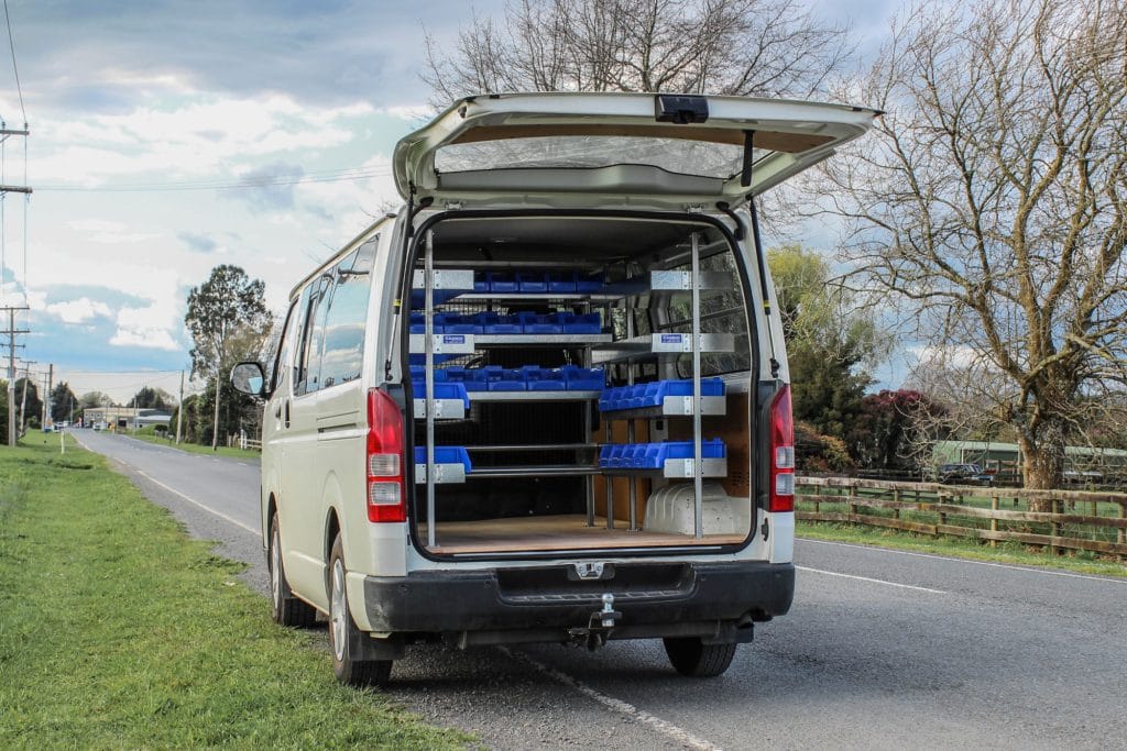 CAMCO Trade Toyota Hiace Van Shelving 01