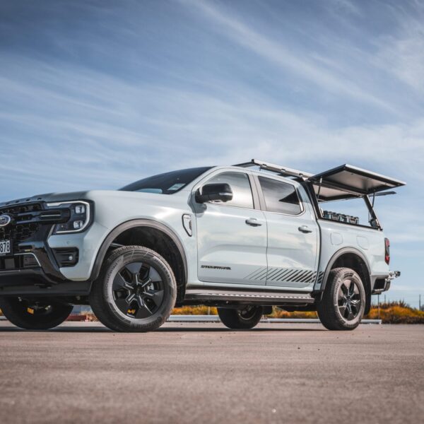 Ford Ranger Stormtrak PHEV fitted with the Camco Stealth Canopy