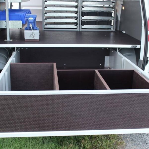 Construction Fitouts Dividers to suit 2 x refrigerant bottles and 1x nitrogen bottle