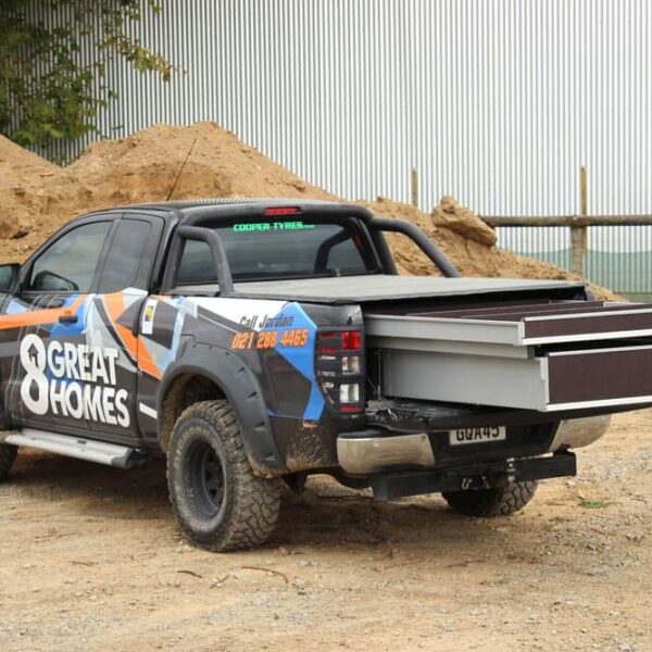 Construction Fitouts Double drawer under soft tonneau cover