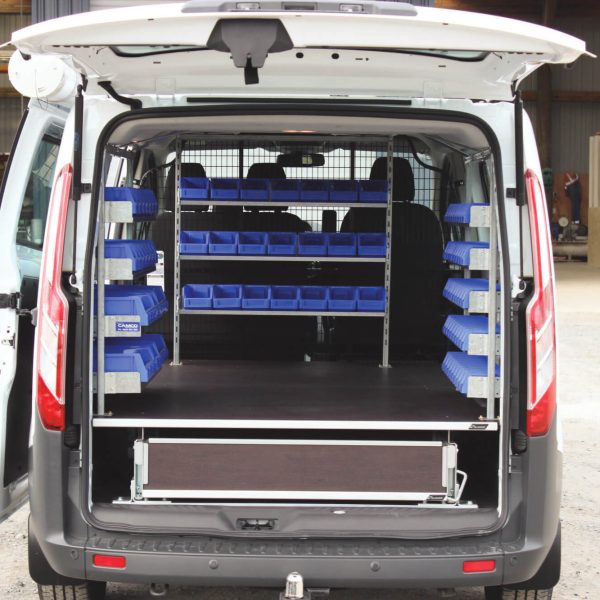 Single Shallow Drawer, False Floor + Versi Shelving