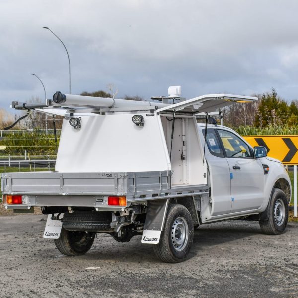 Uteworx Flat Deck, 2 Door Box Body, Roof Accessories and Worklighting